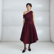 Nine Studio - Laira Skirt in Wine