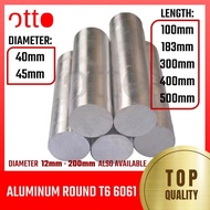 Aluminum Round Rod T6 6061 40mm 45mm diameter
