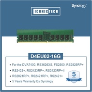 Synology D4EU02-16G 1x 16GB DDR4-3200/PC4-25600 DDR4 or D4EU01-16G SDRAM ECC 288-Pin Unbuffer