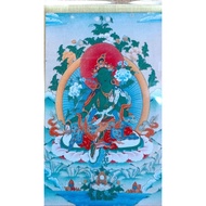 Green Tara Buddha Card Gold Foil Card About 8cmX5cm Thean Y Nang