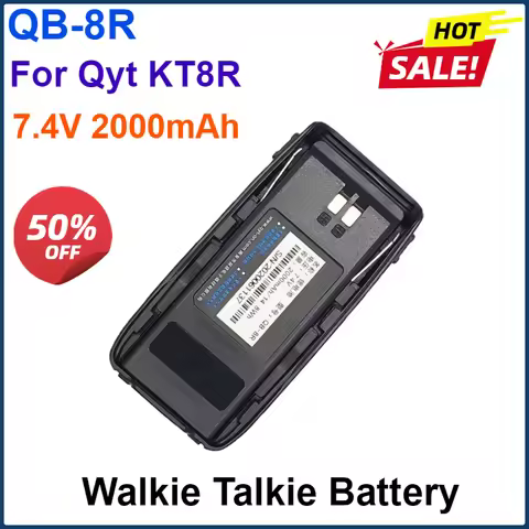 7.4V 2000mAh for QYT KT-8R Walkie Talkie Li-ion Rechargeable Battery Model for QB-8R KT8R Two Way Ra