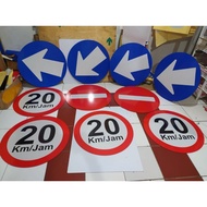 Traffic Sign Lintas Size 60 cm. 3mm thick ACP plate. Custom Custom
