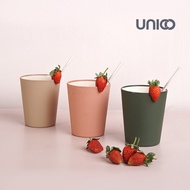 580 Plastic Drinking Cup BPA-Free Food Grade Water ContainerML - Unico Pastel Series Lundi Glass