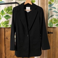 全新Armani Exchange 女款黑色休閒西裝外套 2號 S-M號