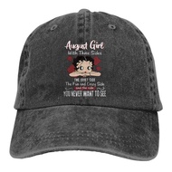 Sports And Leisure Betty Boop August Girl With 3 Sides August Birthday Gift Retro Hip Hop Caps