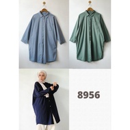 MUSSOWEAR #8956 Ailee Shirt | Muslimah Friendly | Cotton Blouse | Long Sleeve | Basic Color Blouse |