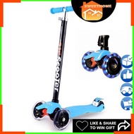 EcoSport Scooter / Skateboard Premium Quality Height Adjustable Flash LED Wheels Scooter Skuter Buda