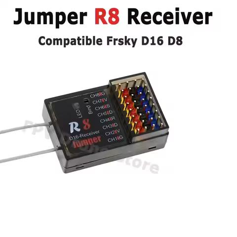Jumper R8 RC Radio Receiver SBUS OPENTX System 16CH T16 FRSKY D16 D8 Mode Remote Controller PX4 Flig