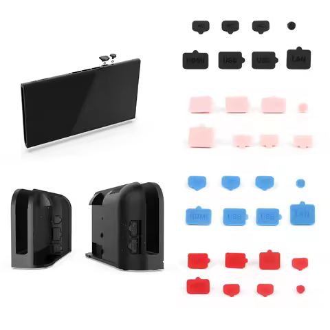 Anti-Dust Plug Silicone USB HDMI Type C LAN Charging Ports Protector Cap For Switch 2/NS Oled Game C
