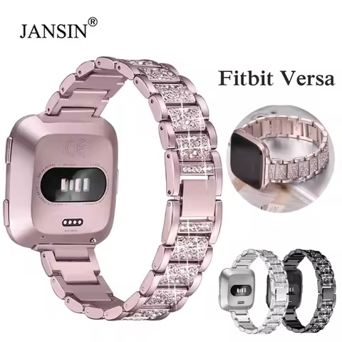 Bling Bands For Fitbit Versa/Versa 2 Women Diamond Watch Band For fitbit versa 3 / versa lite & SE S