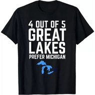 4 Out Of 5 Great Lakes Prefer Michigan Funny Fashion T Shirt For Men