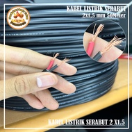 Kabel Listrik 2X15 per Meter Hitam TEBAL