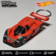 GANTUNGAN HOT WHEELS MAZDA 787B KEYCHAIN - ORANGE - ORANGE - KEYRING - KEYCHAIN - CUSTOM - TOTAL WHE