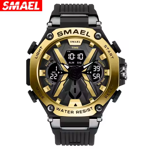 SMAEL 8087 sports waterproof electronic watch alloy men's multifunctional