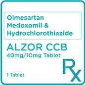 ALZOR Olmesartan medoxomil Amlodipine besilate 40 mg/10 mg 1 Film-Coated Tablet [PRESCRIPTION REQUIRED]