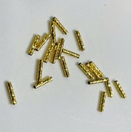 Horizontal bar milling stopper Charm size 6mm x 1 - 18 kara gold - Au 750 - Hard and durable k KJ KJ