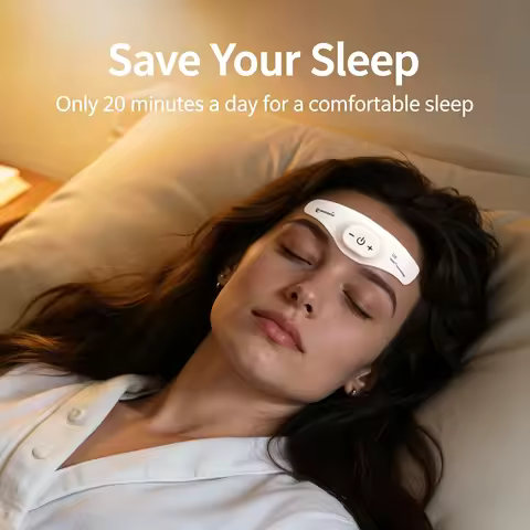 TENS Sleeping Aid Electric Massager Relieve Headache and Migraine Help Sleep Night Anxiety Therapy R
