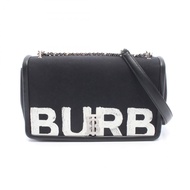 【二手】Burberry BURBERRY 單肩包 TB Laura Horseferry 黑色帆布皮革 TB Laura Horseferry 單肩包 女士