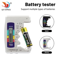 Digital display battery tester, button battery, 9V battery voltage measuring device, battery tester