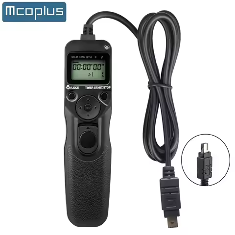 Mcoplus MC-DC2 LCD Timer Shutter Release Remote Control Cable for Nikon D5000 D5100 D5200 D5300 D550