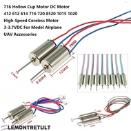 LEMONTRETULT DC Motor, 412 612 614 716 720 8520 1015 1020 Metal High-Speed Coreless Motor,  Multisty