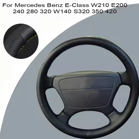 Custom Car Steering Wheel Cover For Mercedes Benz E-Class W210 E200 240 280 320 W140 S320 350 420 Le