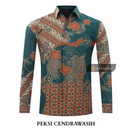 KEMEJA Original Batik Shirt With CENDRAWASIH Motif, Men's Batik Shirt For Men, Slimfit, Full Layer, Long Sleeve, Long Sleeve
