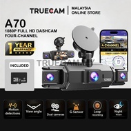 TrueCam A70 WiFi Dashcam 4 Channel Camera Front Rear Left Right With Night Vision Parking Recording 