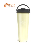 【富士雅麗 FUJI-GRACE】外鋼內陶瓷手提咖啡杯700ml(暖鵝黃)