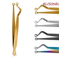 ALISONDZ Body Piercing Tool, Stainless Steel Septum Piercing Tool Dermal Forceps, Creative Nose Stud