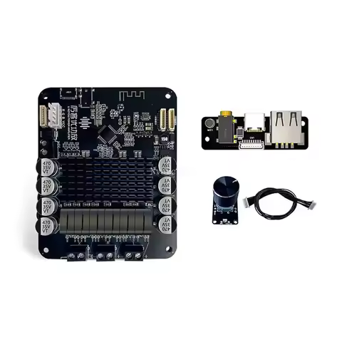 Bluetooth 5.0 DSP Digital 2.1 Subwoofer Power Amplifier Board 70W*2+140W Tws AUX USB Input 8V-24V