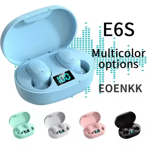 Original E6S TWS Headset Wireless Earphones Bluetooth Headphone Sports Stereo Fone Bluetooth Earbuds