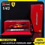 New Product Acrylic packaging Bburago 1:43 Le Mans Rally Champion 499p Diecast Model Alloy Vehicle T
