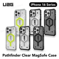 UAG - PATHFINDER CLEAR 磁吸手機殼 (iPhone 16系列)｜MagSafe 兼容｜手機殼｜手機保護殼 - iPhone 16 Pro (Ice/Silver)