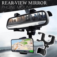 In-Car Rear View Mirror Mount GPS DVR Car Phone Holder 360 Degree Rotated Grip Durable Phone Holder 