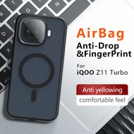 Transparent Shockproof Magnetic Hard Case For Vivo IQ00 IQOO Z11 Turbo 5G/15R (V2536A) PC Matte Phon