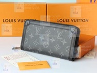 💜LOUIS VUITTON  LV 牛皮 長款拉鏈錢包 卡包 證件包 零錢包 男款 生日禮物 情人節Cowhide long wallet, card bag, certificate bag, c