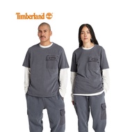 Timberland All Gender Mixed Media Garment Dye Short Sleeve T-Shirt Black