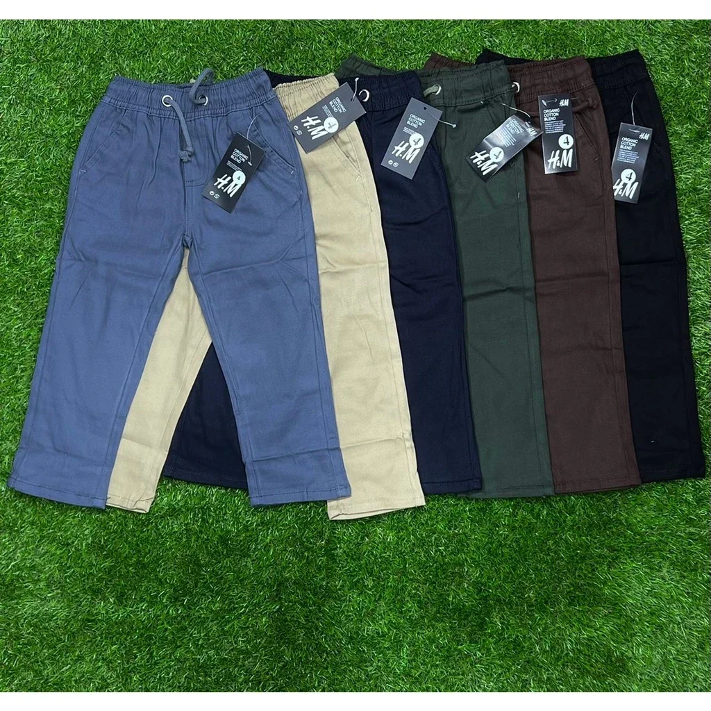 Slack jogger Kids Cotton pants unisex 2y~12y