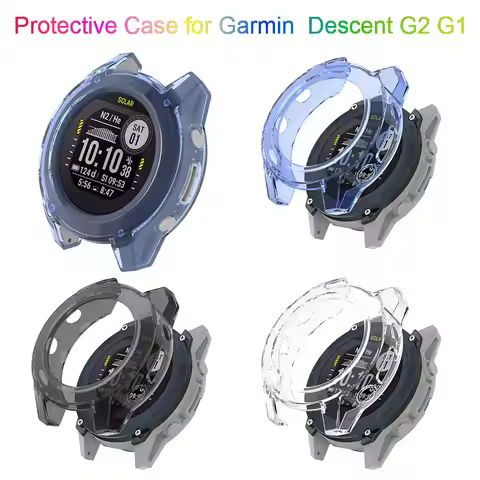 Protective Case Cover for Garmin Descent G2 G1 Soft Silicone Tpu SmartWatch Shockproof Protector She
