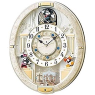 SEIKO FW580W Wall clock for living room bed room Mickey Mouse radio waves analog Karakuri 12 songs Melody rotating ornament &amp; Friends Disney...