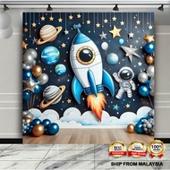 Fotografi Hiasan / Decoration Photography Banner - Angkasawan / Astronaut / Planet