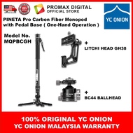 YC Onion MQPBCGH Pineta Pro Monopod / Litchi GH38 Gimbal Head / BC44 Ballhead