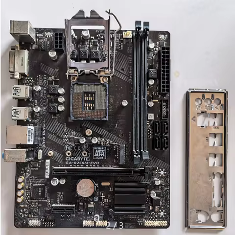 Used GIGABYTE GA-B250M-EVO Motherboard B250 LGA1151 Micro ATX DDR4 Max 32GB DVI M.2 4 SATA3.0 Deskto