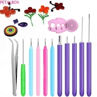 PETALBOX​ 12PCS Quilling Needle Kit, Paper Curling Quilling Slotted Pen Paper Quilling Tools, Paper 