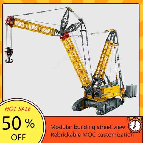 2883PCS MOC Custom Puzzle Liebherr Crawler Crane LR 13000 Technology DIY Assembled Model Originality