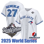Ready Stock！！2025 World Series Men's MLB Toronto Blue Jays  Jersey 27 Vladimir Guerrero Jr. White Ho
