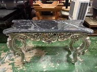 【東鼎二手家具】歐式古典4.8尺石面玄關桌*中島桌*玄關桌*石面桌*造型桌*展示桌*藝品桌*古典桌*邊桌