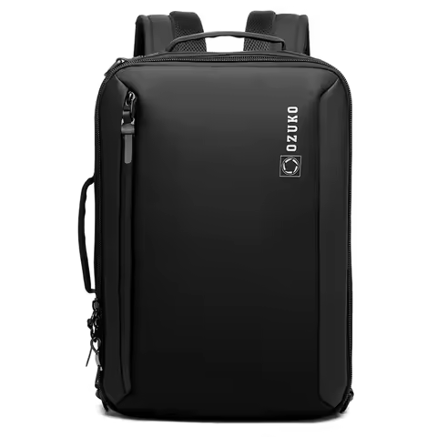 Ozuko Male Waterproof Travel Large Backpack Multifunction Business USB Charging 15.6 inch Laptop Bac