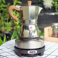 ชุดเตา iMix ต้มกาแฟ เตามินิ 500w + กาต้มน้ำ มอคค่าพอท moka pot